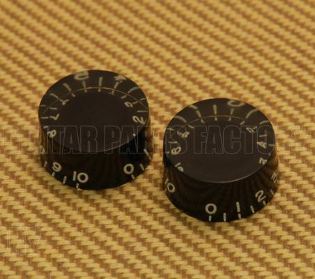 PK-0134-023 (2) Aged Black Speed Knobs USA Guitars