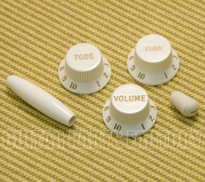 PK-0178-050 Parchment Strat Knob Set