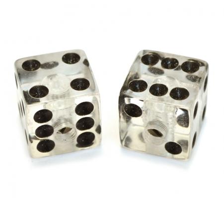 PK-3250-031 Clear Dice Knob Set