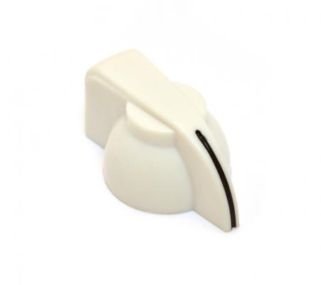 P-300W White Chicken Head Knob for Solid Shaft