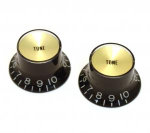 PK-3292-023 Reflector Tone Knobs Black/Gold