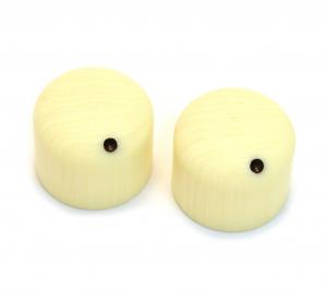 PK-3270-000 Simulated Ivory Dome Guitar/Bass Knobs for 6mm Split Shaft