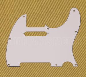 099-1355-000 Genuine Fender 3-Ply White Standard 8-Hole Telecaster Pickguard 0991355000