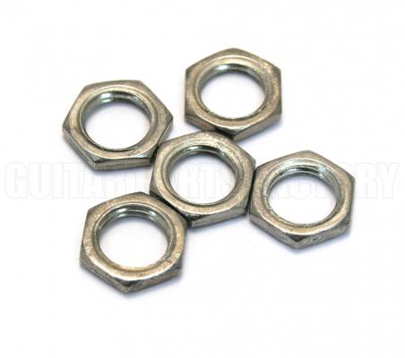 EP-0968-000 (5) Guitar/Bass Pot Nuts for Most Metric Pots