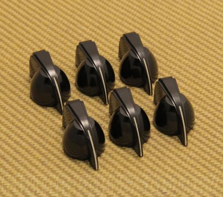 099-0935-000 Fender Black Chicken Head Amp Amplifier Knobs Set of Six 0990935000