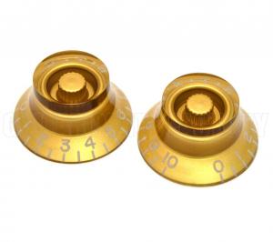 PK-MBI-G (2) Gold Metric Bell Knobs for Import Guitars