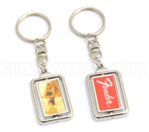 910-0263-000 Guitar Logo & Bikini Girl Spinning Keychain 9100263000