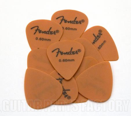 098-7351-750 Fender Orange Delrin Touring Guitar Picks 351 T/M 0987351750