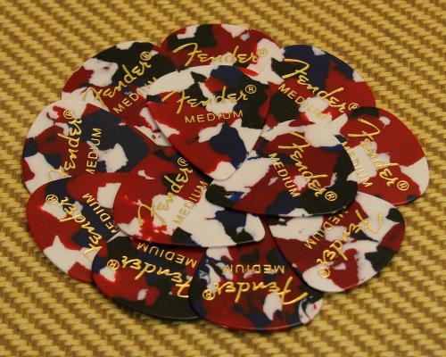 098-0351-850 Fender Medium Confetti Celluloid 351 Picks