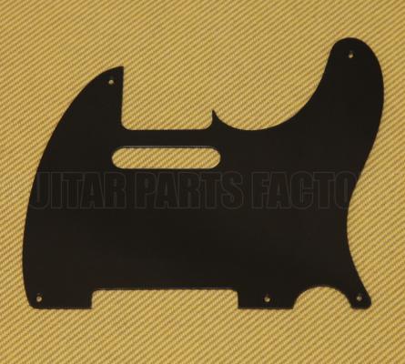 PG-0560-023 Black Pickguard 1-ply 5-hole Vintage Style for Tele/Telecaster