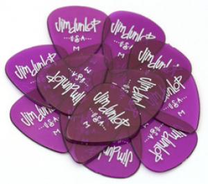 DUNLOP GELS MEDIUM/PURPLE GUITAR PICKS