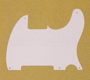 PG-0567-025 White Pickguard for Esquire Telecaster Guitar No Pickup Hole