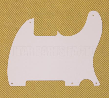 PG-0567-025 White Pickguard for Esquire Telecaster Guitar No Pickup Hole