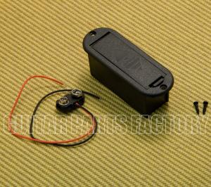 EP-BOX-RPA Flat-Mount Round 9v Battery Box Active Guitars/Basses