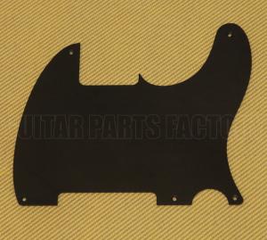 PG-0567-023 Black 1-ply No Hole Pickguard Vintage 5-hole Fender Esquire/Tele