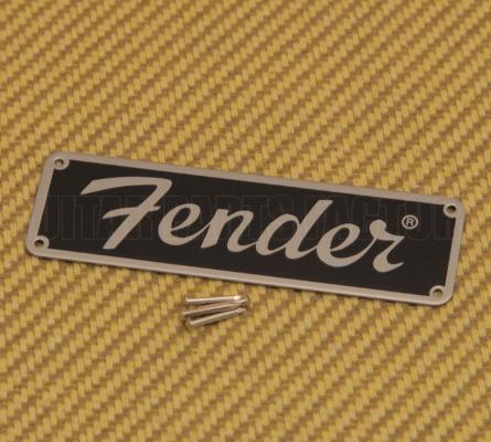 099-4096-000 Genuine Fender Guitar Metal Tweed Plate Amplifier/Amp Logo 0994096000