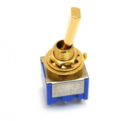 EP-0081-002 Gold Mini Switch On-On for Custom Guitar/Bass