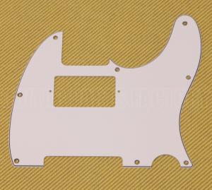 PG-9562-035 White 3-ply Humbucker Pickguard for Fender Telecaster/Tele