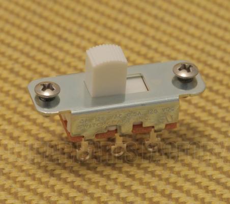 EP-0260-025 Switchcraft Jaguar/Jazzmaster USA On-On Slide Switch White Tip