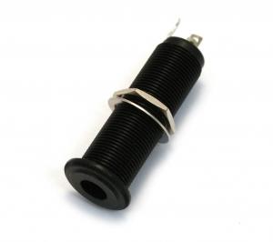 EP-0152-003 Switchcraft Black Stereo Long Threaded Jack