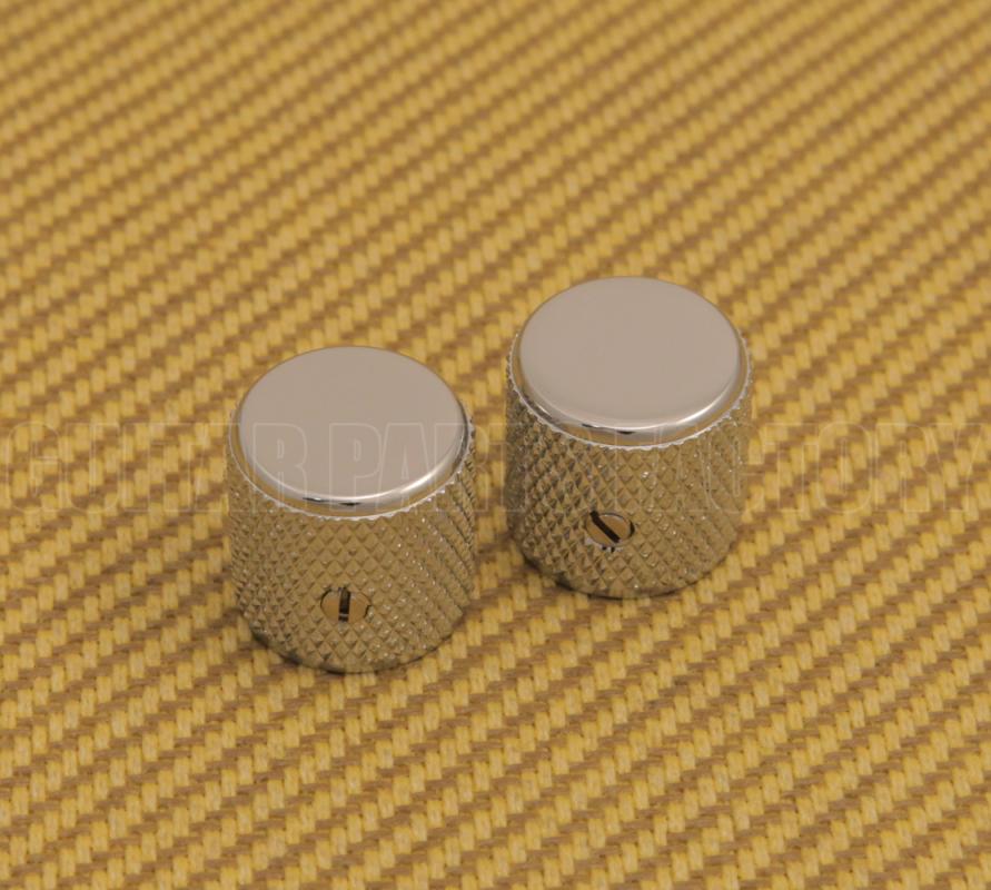 0991366000 (2) Genuine Fender Barrel Knurled Knobs Tele/P Bass 0991366000