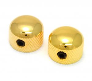 MK-3315-002 (2) Gold Mini Dome Knobs for Split Shaft