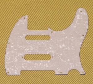 PG-9563-055 S-Cut White Pearloid Nashville Tele Pickguard for Fender Telecaster