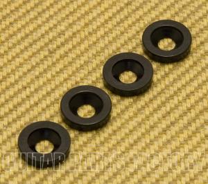 HB-009-BK (4) Neck Plate Joint Bushings Black Guitar/Bass