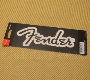 910-0255-000 Fender Bass/Guitar/Amp Matte White Logo Sticker 9120255000