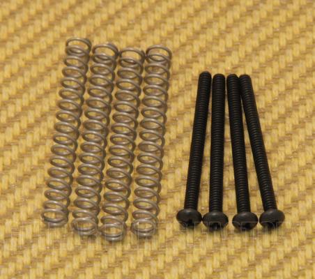 GS-0012-003 Black SAE/USA Guitar/Bass Humbucker Pickup Mounting Screws & Springs