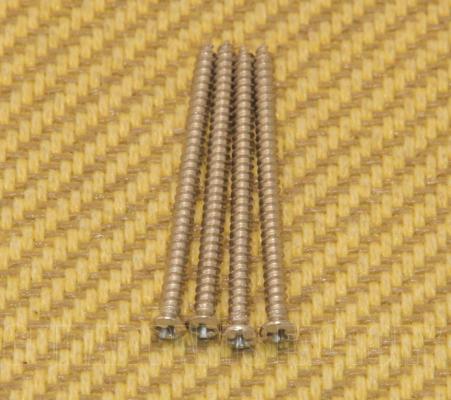 GS-3312-001 (4) Nickel Mounting Screws for Gibson P-90 Soapbar Pickup 