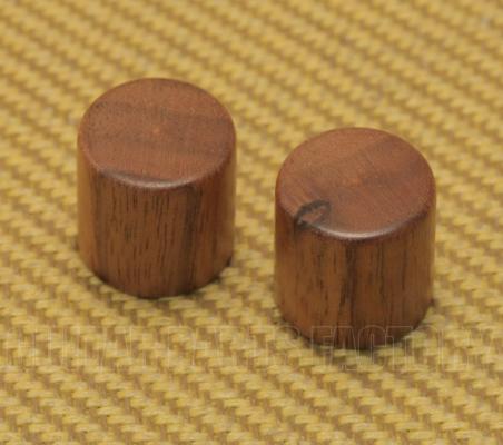 WBRK-W (2) Walnut Wood Barrel Knobs Guitar/Bass