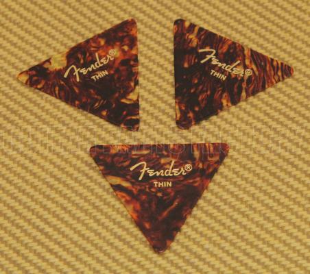 098-0355-10T Fender Thin Tortoise Celluloid 355 Picks 098035510T