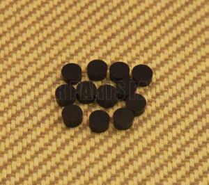 LT-0474-023 (12) Black Metric 6mm Fingerboard Inlay Dot Fret Marker Non-US Made Guitar