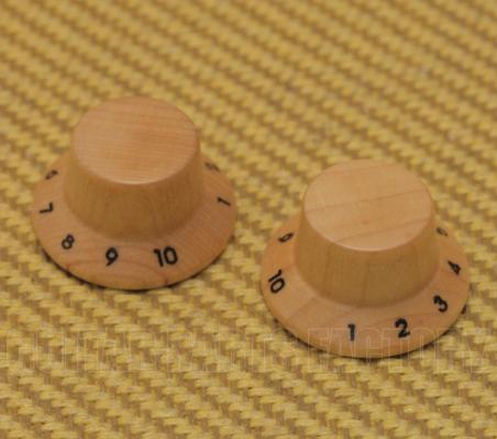 PK-KM102N (2) Maple Wood 1-10 Bell Knobs