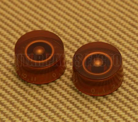 PK-0132-022 (2) Amber 0-11 Speed Knobs CTS Split Shaft Pots for USA Guitars