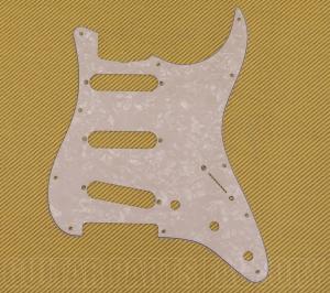 099-1342-000 Fender 60s 62 Stratocaster Guitar Pickguard White Pearloid 0991342000