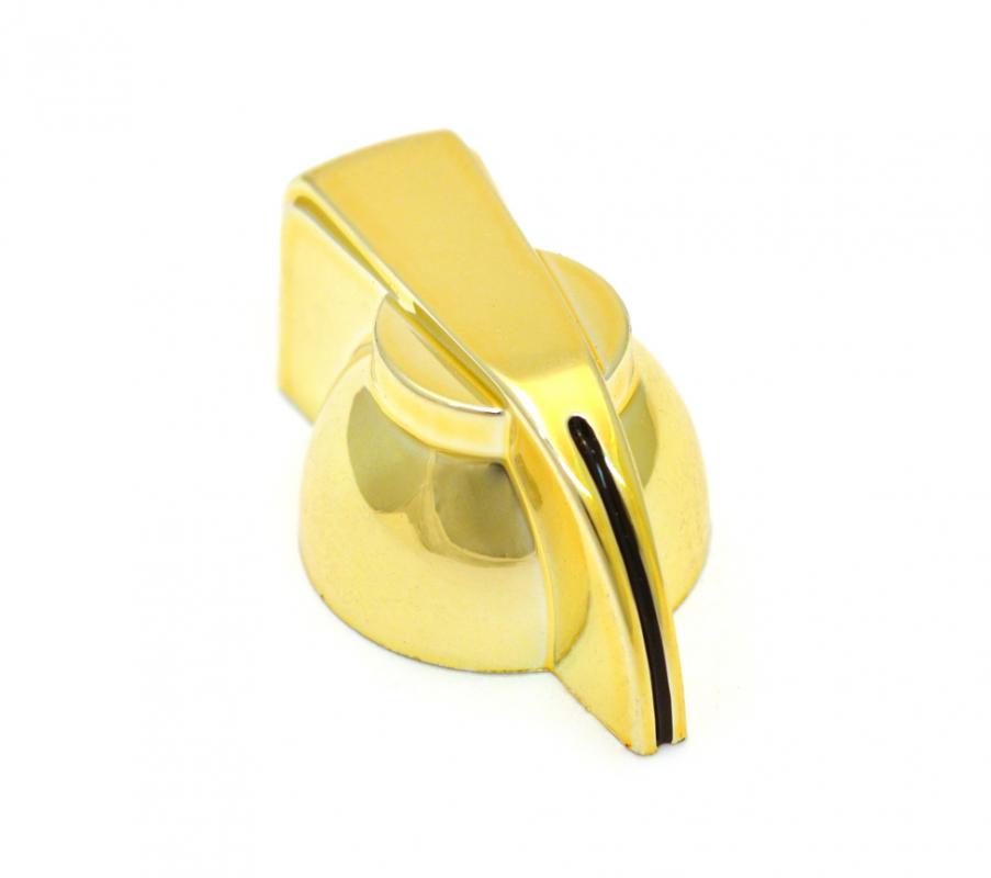 Manopola Testa Di Pollo Gialla Per Chitarra, Basso, Amplificatore &ndash; Albero Solido 1/4&Prime; &ndash; Modello P-300Y