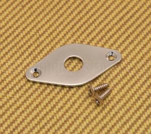 PFJP-C Chrome Pointed Football Guitar Jack Plate