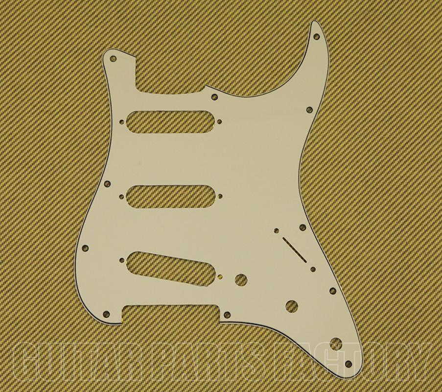 0991374000 Fender 3Ply Parchment Standard Strat Pickguard 0991374000