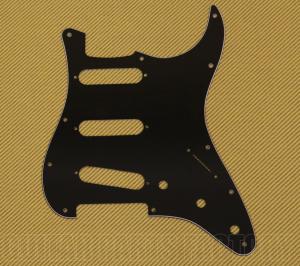 099-1359-000 Genuine Fender Stratocaster Guitar Pickguard Black 3-ply 11-hole 0991359000