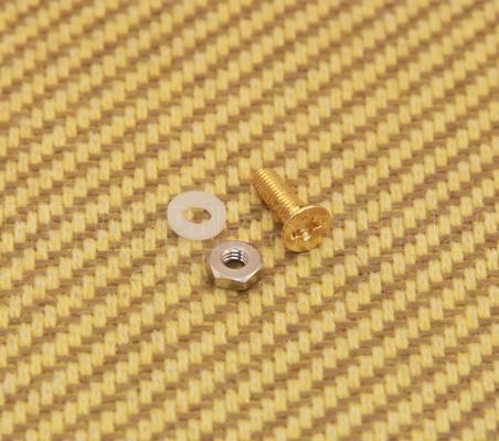 006-0872-000 Genuine Gretsch Pickguard Gold Mounting Bolt & Screw 0060872000