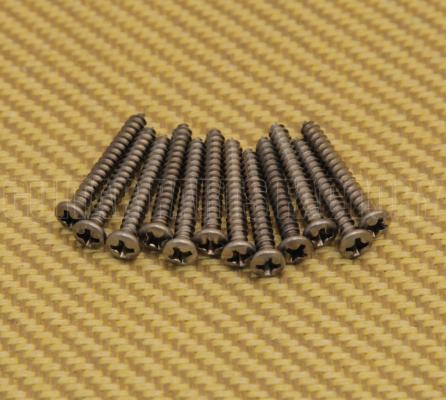 002-1422-049 12 Genuine Fender Stainless USA Bass & Telecaster Bridge Mounting Screws 0021422049