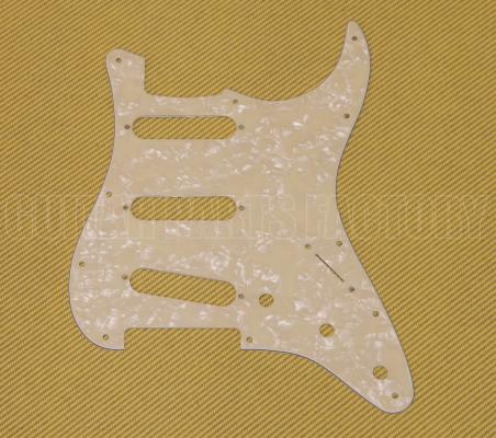 099-2140-000 Fender White Pearloid Standard Strat Pickguard 0992140000
