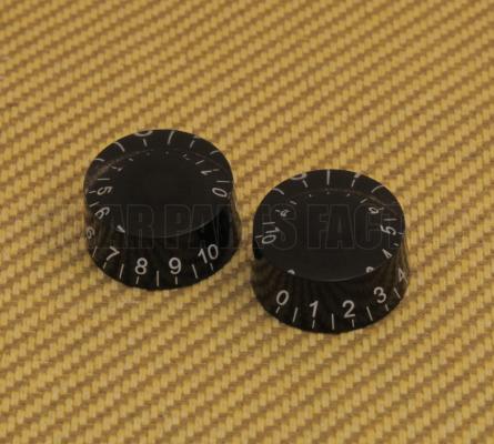 PK-MSI-B (2) Black Metric Speed Knobs for Import Guitars