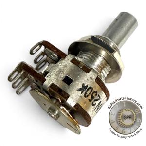 005-6162-000 Genuine Fender 250K Alpha Pan Solid Potentiometer Deluxe Guitars and Basses 0056162000