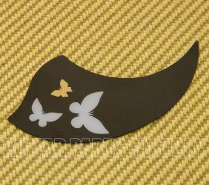 UKE-PB Ukulele Uke Black Pickguard Butterfly Art Deco Design