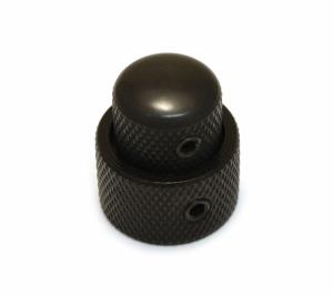 MK-0138-003 Concentric Stacked Mini Black Knob for Bass/Guitar
