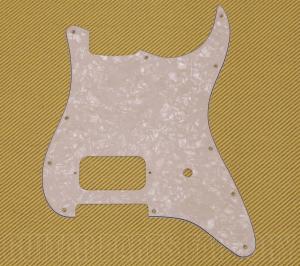 099-1384-000 Fender 4-Ply White Pearl 11-Hole 1 Humbucker Stratocaster® Pickguard 0991384000