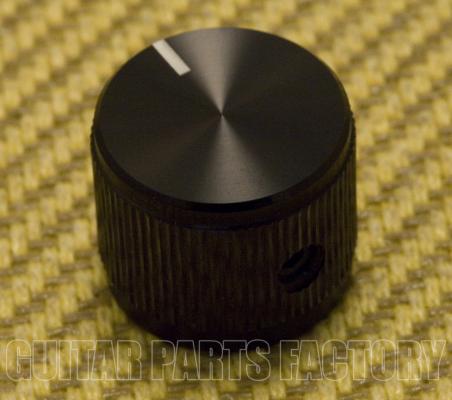 K-HIFI-B (1) Black Aulminum Hi-Fi Solid Shaft Guitar/Bass/Amp Knob